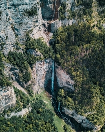 Incredible waterfall in Switzerland Walensee  IG photicee