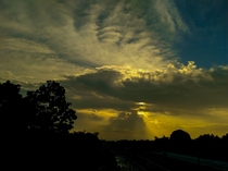 India Cloudy sunset