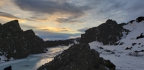 ingvellir National Park Iceland where the Eurasian and North American plates are separating by cm every year 