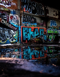 Inside a giant abandoned warehouse Bay Area CA
