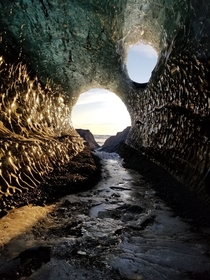 Inside a glacier at Jkulsrln Lagoon   x  pixels