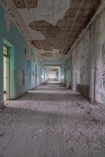 Inside an abandoned asylum