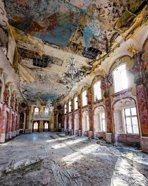 Inside an abandoned palace