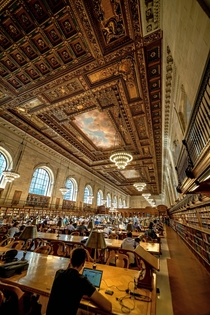 Inside the beautiful NYPL on nd st 