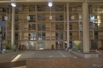 Inside the Courtyard at The Abandoned Holiday Inn at Yorkdale 