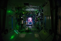 Inside the International Space Stations Destiny Laboratory  xpost rTechnologyPorn
