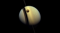 Interesting Angle on Saturn Taken by Cassini in  