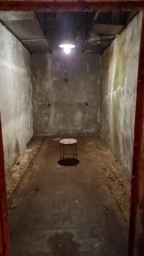 Interrogation room in swedish military bunker Early s