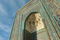 Intricate tilework of Shohizinda Ensemble - Samarkand Uzbekistan 