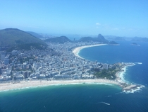 Ipanema and Copacobana beaches Rio de Janeiro 