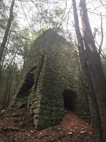 Iron Furnace at the abandoned mining town of Revelton PA Clinton County