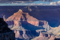 Isis Temple from the south rim of the Grand Canyon Arizona October  