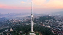 Istanbul TV and Radio Tower nears completion marking the tallest skyscraper in Turkey at m 