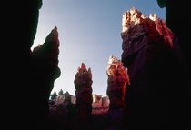 It can be eerie down among the hoodoos in Bryce Canyon NP 