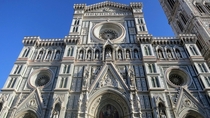 Italy The Outside Exterior Of The Florence Cathedral 
