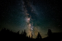 Its almost the end of Milky Way season so I spent my evening searching for a new spot in the middle of a tiny town secluded in the Cascades After spending too much time on Forest Service roads I found this 
