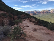 Ive come across some beautiful Devils Bridge posts lately but none showing the view on the bridge Here is my view from my trip a few years ago in January Sedona AZ 