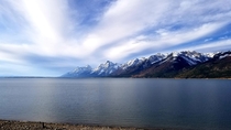 Jackson Lake Overlook of Grand Tetons WY 