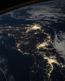 Japan Tokyo Nagoya Osaka photographed by astronaut Randy Bresnik aboard the ISS