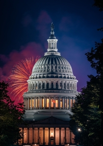 July th Fireworks over the US Capitol in Washington DC