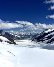 Jungfrau Aletsch glacier Switzerland 