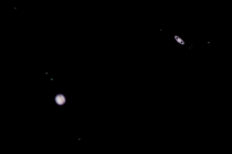 Jupiter-Saturn Conjunction captured by the William Herschel Telescope more info in comments
