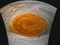 Jupiters Great Red Spot spotted by the Juno Spacecraft on July th  