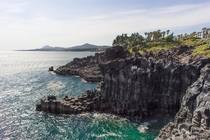 Jusangjeolli cliffs Jeju Island South Korea 