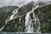 Just a bit of rain at Milford Sound - New Zealand 