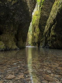 Just a short drive from Portland is Oneota Gorge Oregon 