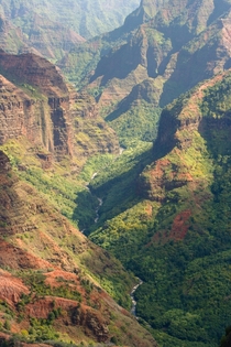 Just a small part of the very colorful Grand Canyon of Kauai 