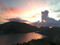 Just an ordinary sunset in Lake Danao Philippines 