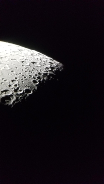 Just got my first telescope and I think the moon is truly beautiful