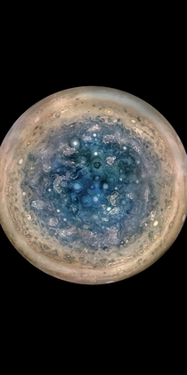 K photo of Jupiters blue bottom