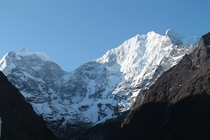 Kangtega mountain Tengboche Monastery Everest region 