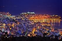 Kavala at night Greece