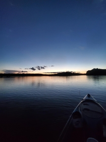 Kayak Fishing Lake Chesdin VA Sunset
