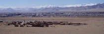 Khovd Mongolia as seen from the cemetry 