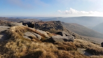 Kinder Scout - Winter in the Peak District England 