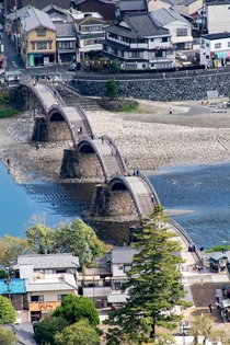 Kintai-ky arch bridge in the city of Iwakuni Japan