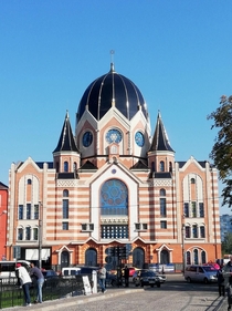 Knigsbergs New Synagogue - Built  destroyed  Rebuilt  Kaliningrad Russia