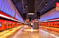 Koivusaari metro station in Helsinki Finland 