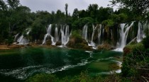 Kravice Falls on the Trebiat River in Bosnia and Herzegovina 