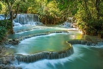 Kuang Si waterfall Luang Phrabang Laos  x