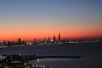 Kuwait Skyline at Sunset