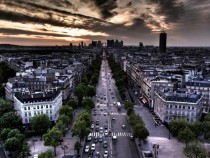 La Dfense Paris seen from Arc de Triomphe 