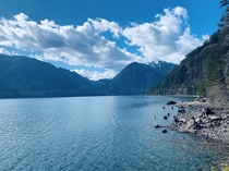 Lake Cushman in the Olympic Mountains on the first day of spring 