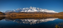 Lake Dzhangyskol Northern Chuysky Range Altai Mountains Russia 