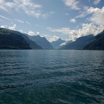 Lake Lucerne from Brunnen Switzerland 