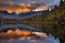 Lake Matheson New Zealand  by Christian Lim
